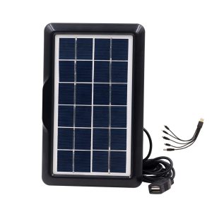 Plaque solaire pour recharger les téléphones 2,5W couleur noir
